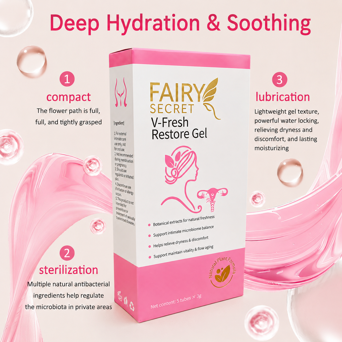 FairySecret® V-Fresh Restore Gel | Natural Botanical Feminine Care