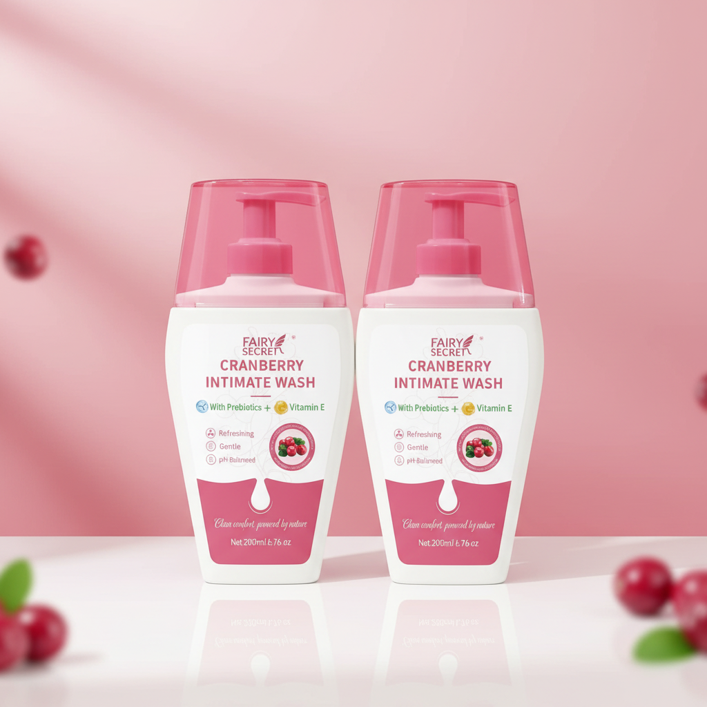 FairySecret® Cranberry Feminine Wash | Probiotic + Vitamin E | pH-Balanced Daily Cleanser