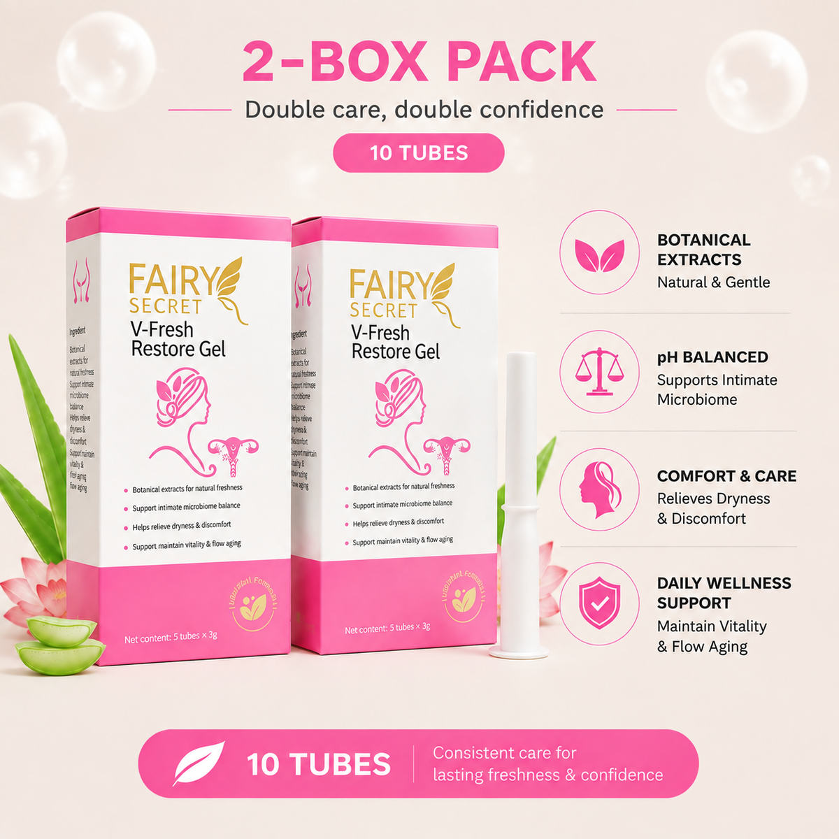 FairySecret® V-Fresh Restore Gel | Natural Botanical Feminine Care