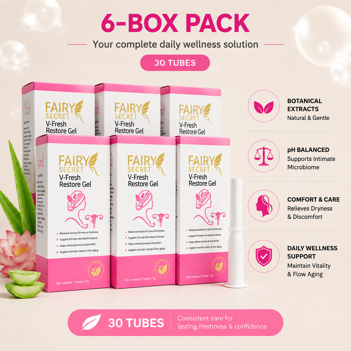 FairySecret® V-Fresh Restore Gel | Natural Botanical Feminine Care