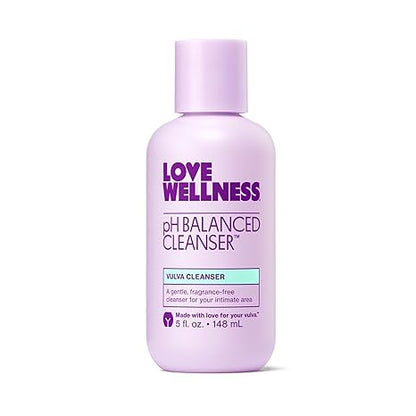 Love Wellness pH Balancing Cleanser | Feminine Vaginal Wash | Fragrance-Free | Vaginal Cleanser for Balanced pH, Intimate Health & Hygiene | Non-Irritating with Aloe Vera for Sensitive Skin | 5 Fl Oz