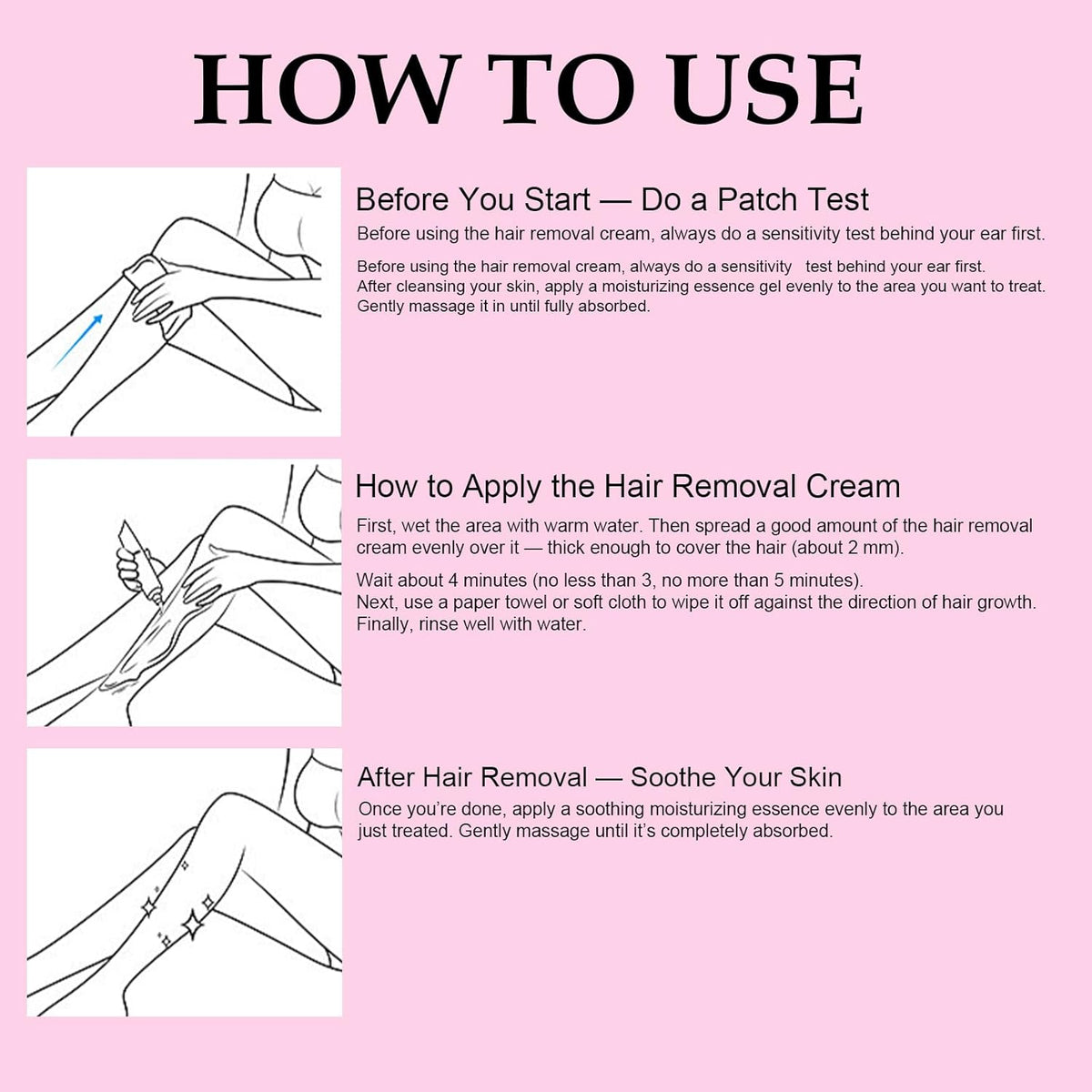 FairySecret® Hair Removal Cream Set – Gentle for Sensitive Skin