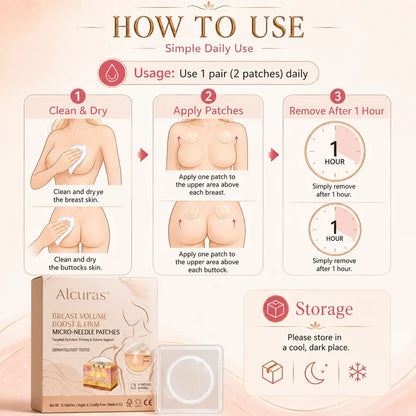 Alcuras® Targeted Breast & Buttock Enhancement Advanced Nano Microneedle Patch