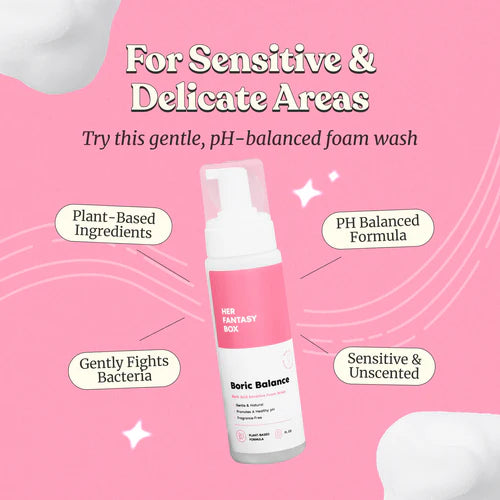 Boric Balance - Sensitive Boric Acid Foam pH Wash - Natural Ingredients