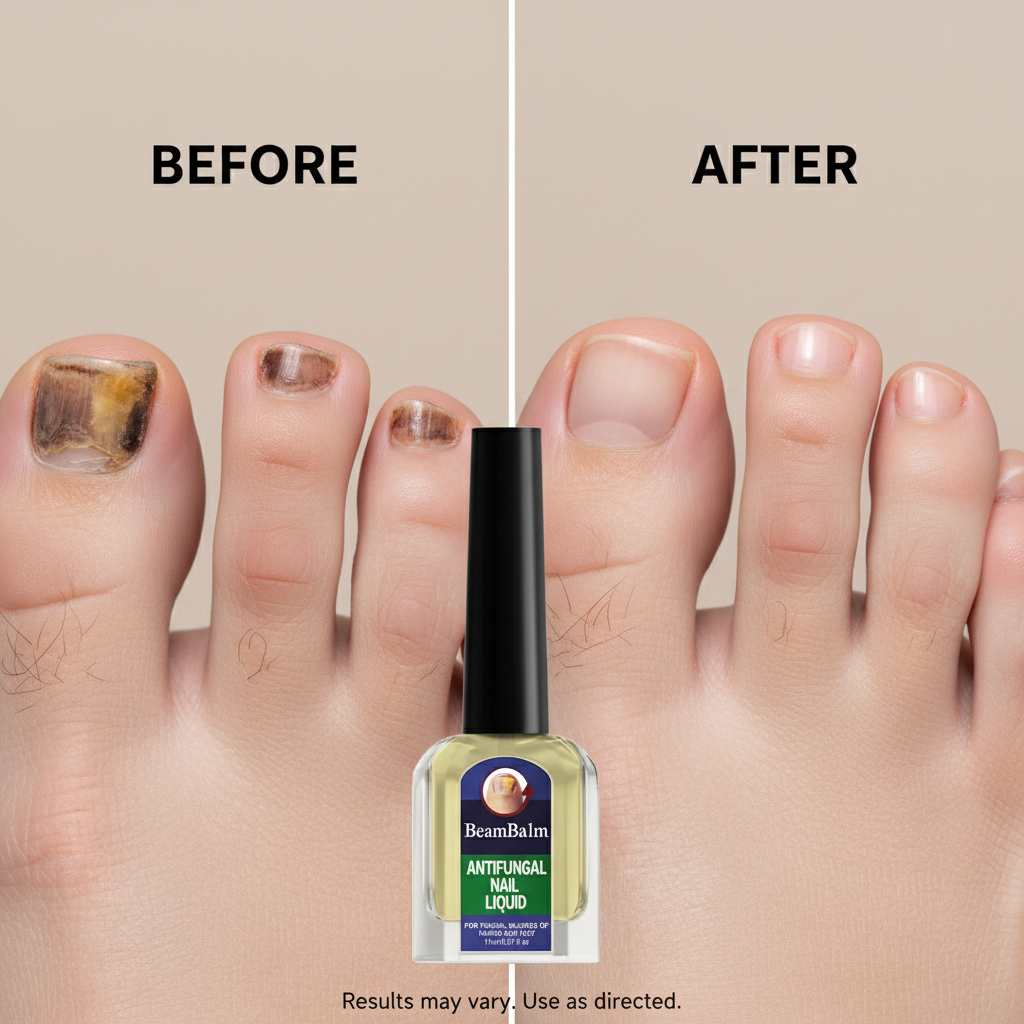 Before after with BeamBalm product 2