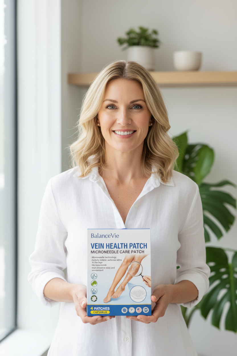 Woman holding product 1